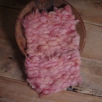 salmon fluffy woven