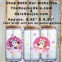 Bluey & Bingo Double Sided Uv Dtf Wrap W0783