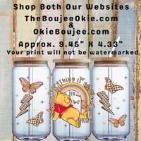 Everything Is Gonna Be Okay Pooh Bear Double Sided Uv Dtf Wrap W0878