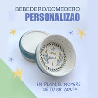 Image 1 of BEBEDERO/COMEDERO PERSONALIZAO🐕🐈‍⬛