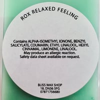 Image 2 of ROX RELAXED FEELING Wax Melt Clam Shell Snap Bar Home Fragrance
