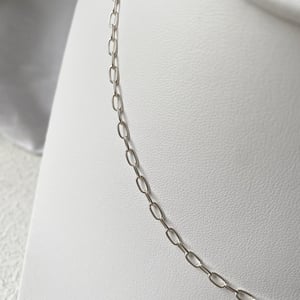 Image of Silver Mini Paperclip Necklace