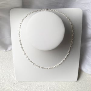 Image of Silver Mini Paperclip Necklace
