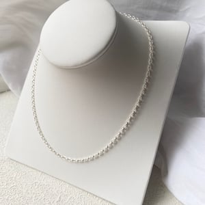 Image of Silver Oval Link Necklace