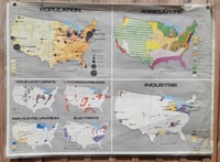 Image 1 of Carte scolaire représentant les Etats-Unis d'Amérique