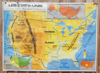 Image 4 of Carte scolaire représentant les Etats-Unis d'Amérique