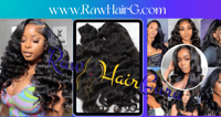 Image 2 of Thick Wavy Raw Luxury Cambodian Hair bundles 100G