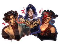 Image 1 of ARCANE X BALDURS GATE STICKERS