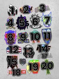 Image 3 of gLORIA Sticker Pack (Bladee, Drain Gang, Salem)