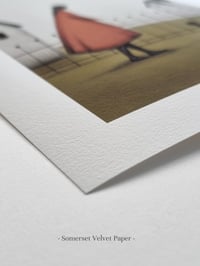 Image 2 of Illustration Art - Black Cat On A White Wall