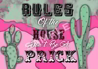DON’T BE A PRICK