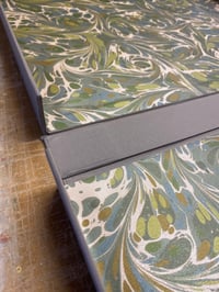 Image 11 of BUMPER One-of-a-kind Clam Shell Box filled with marbled papers! 