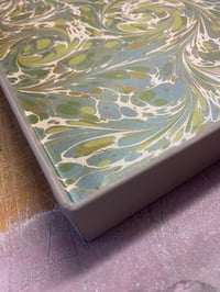 Image 12 of BUMPER One-of-a-kind Clam Shell Box filled with marbled papers! 