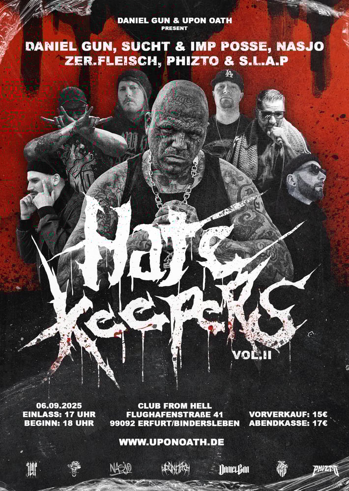 Image of HATEKEEPERS VOL. 2 Erfurt 6.9.25 Ticket