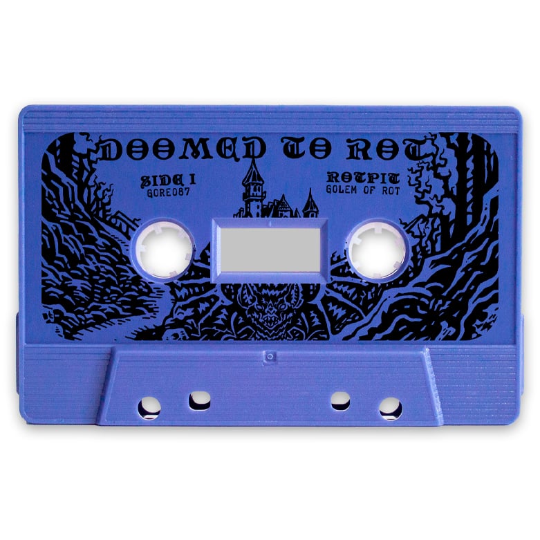 ROTPIT / DRUID LORD - "Doomed To Rot" split cassette **PREORDER**