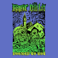 Image 5 of ROTPIT / DRUID LORD - "Doomed To Rot" split cassette