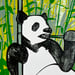 Image of TAKE IT EASY PANDA ART PRINT