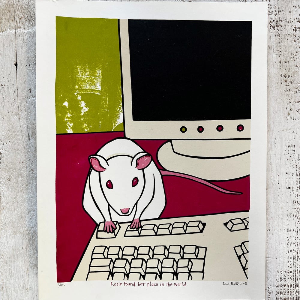 Image of RAT RACE ART PRINT