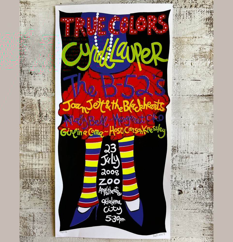 Image of TRUE COLORS CYNDI LAUPER POSTER