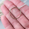 Gold and silver two tone circle necklace - Nova