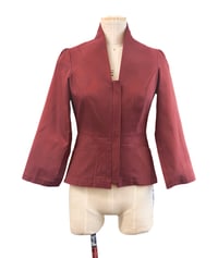 Image 1 of libertine jacket in burgundy 
