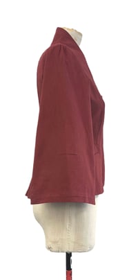 Image 3 of libertine jacket in burgundy 