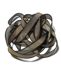 Image 4 of 1PC. JUNGLE VINES 42" Hand Dyed Finished Edge Silk Wrist Wrap Bracelet/Jewelry/Craft Ribbons
