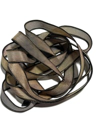 Image 6 of 1PC. JUNGLE VINES 42" Hand Dyed Finished Edge Silk Wrist Wrap Bracelet/Jewelry/Craft Ribbons