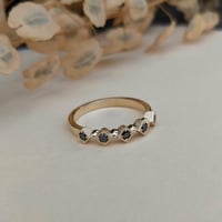Image 2 of Chandra Band - Yellow Gold + Black Diamond
