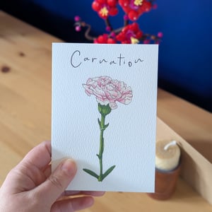 Image of January birth month flower card