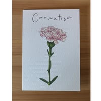 Image 3 of January birth month flower card