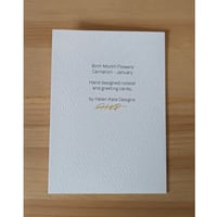 Image 4 of January birth month flower card