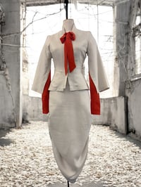 Image 4 of libertine jacket in burgundy 