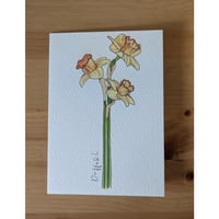 Image 3 of March birth month flower card