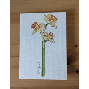 Image of March birth month flower card