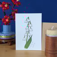 Image 1 of May birth month flower card