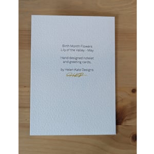 Image of May birth month flower card