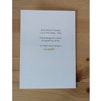 Image 4 of May birth month flower card