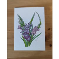Image 2 of August birth month flower card