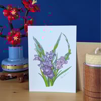 Image 1 of August birth month flower card