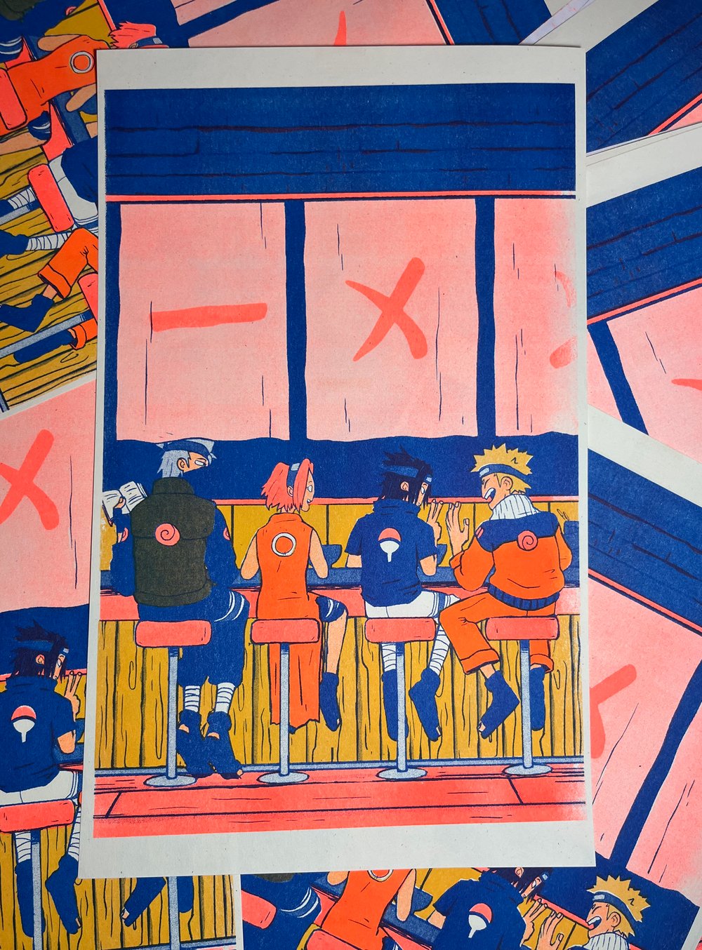 Image of Naruto Ichiraku Risograph Print