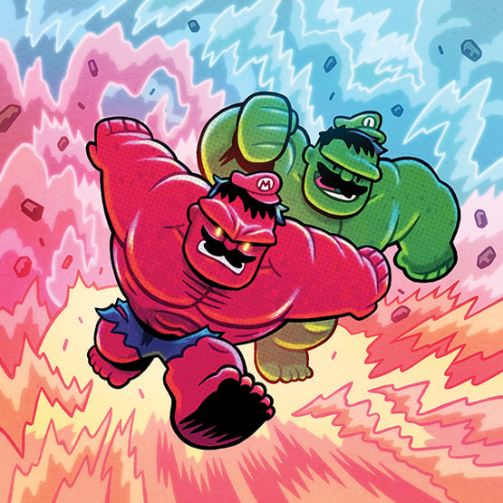 Image of Super Gamma Bros. Timed Edition Print. This is a PRE-SALE. Available until 3/2 Midnight PT.