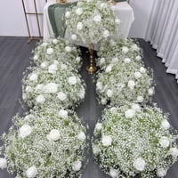 Image 1 of Gypsophila & Rose Centerpieces