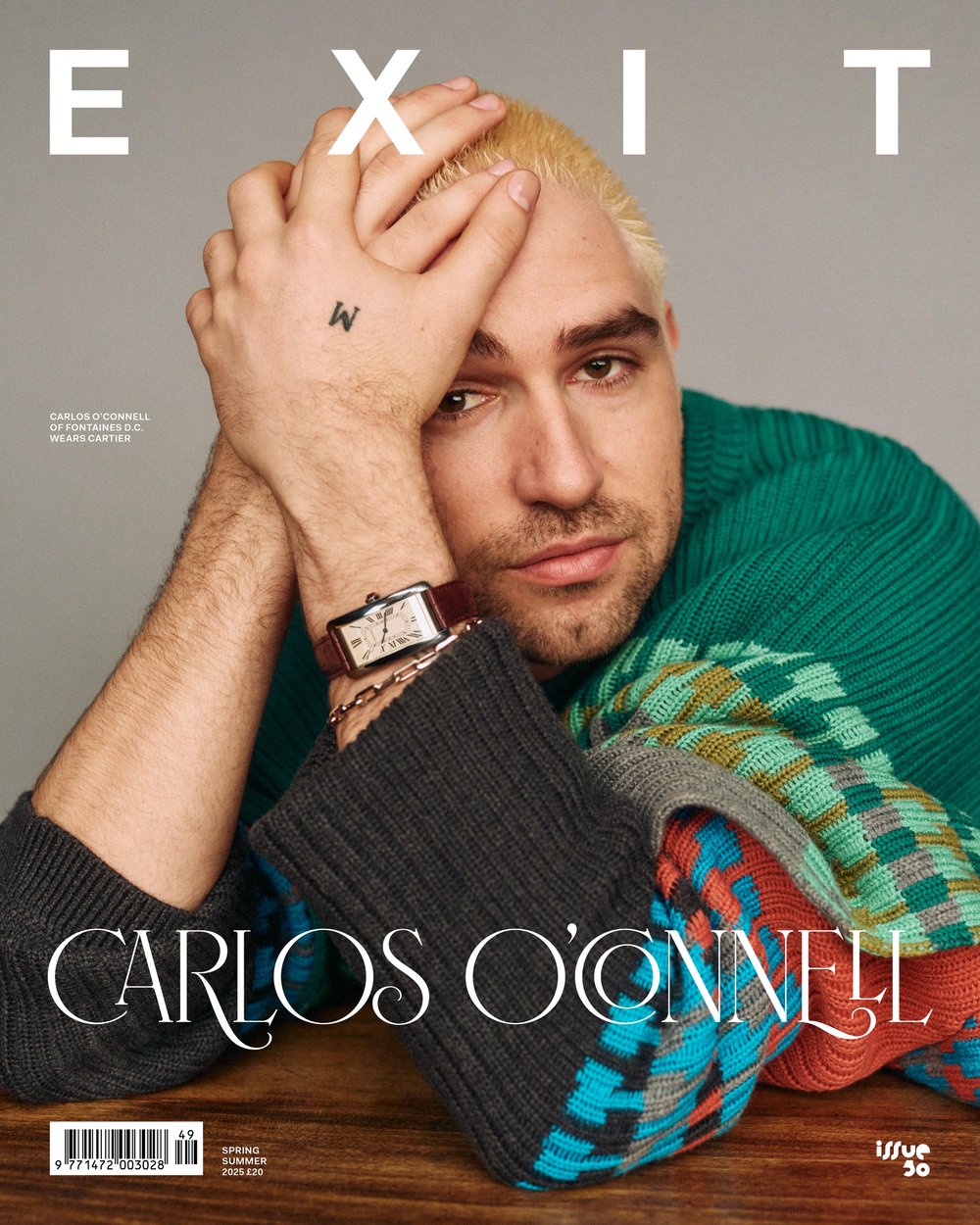 Image of EXIT ISSUE 50 SPRING SUMMER 2025 CARLOS O'CONNELL COVER  (SHIPPING APRIL) Hardback Edition