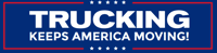 Trucking Keeps America Moving bumper sticker