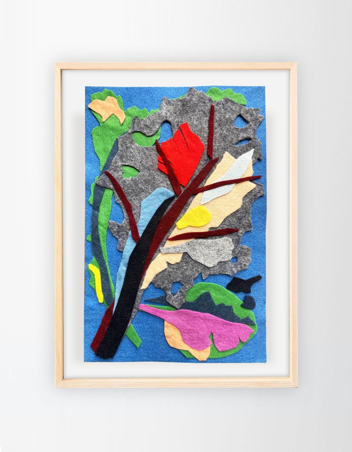 Image of Felt collage 'Foliage 3'