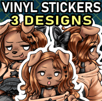 Image 1 of Greedy Doggy - Vinyl Stickers