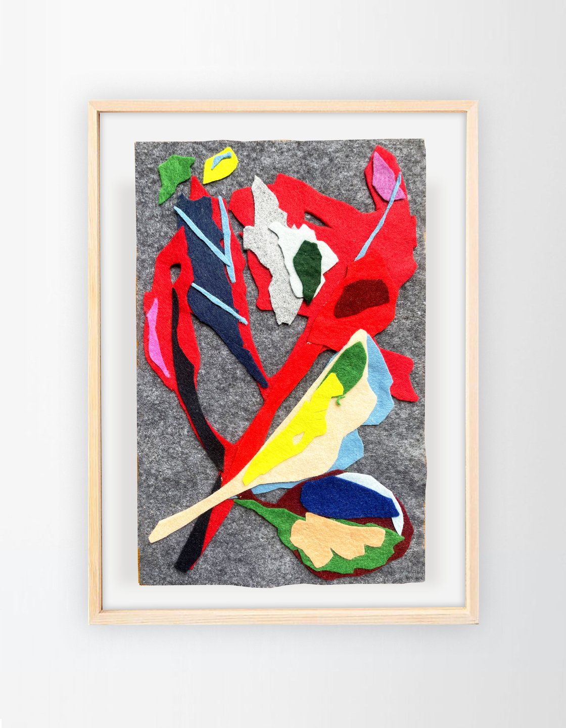 Image of Felt collage 'Foliage 1'