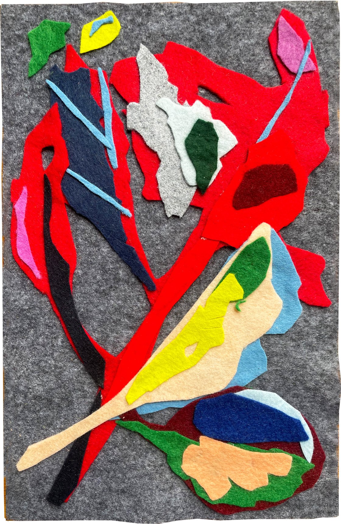 Image of Felt collage 'Foliage 1'