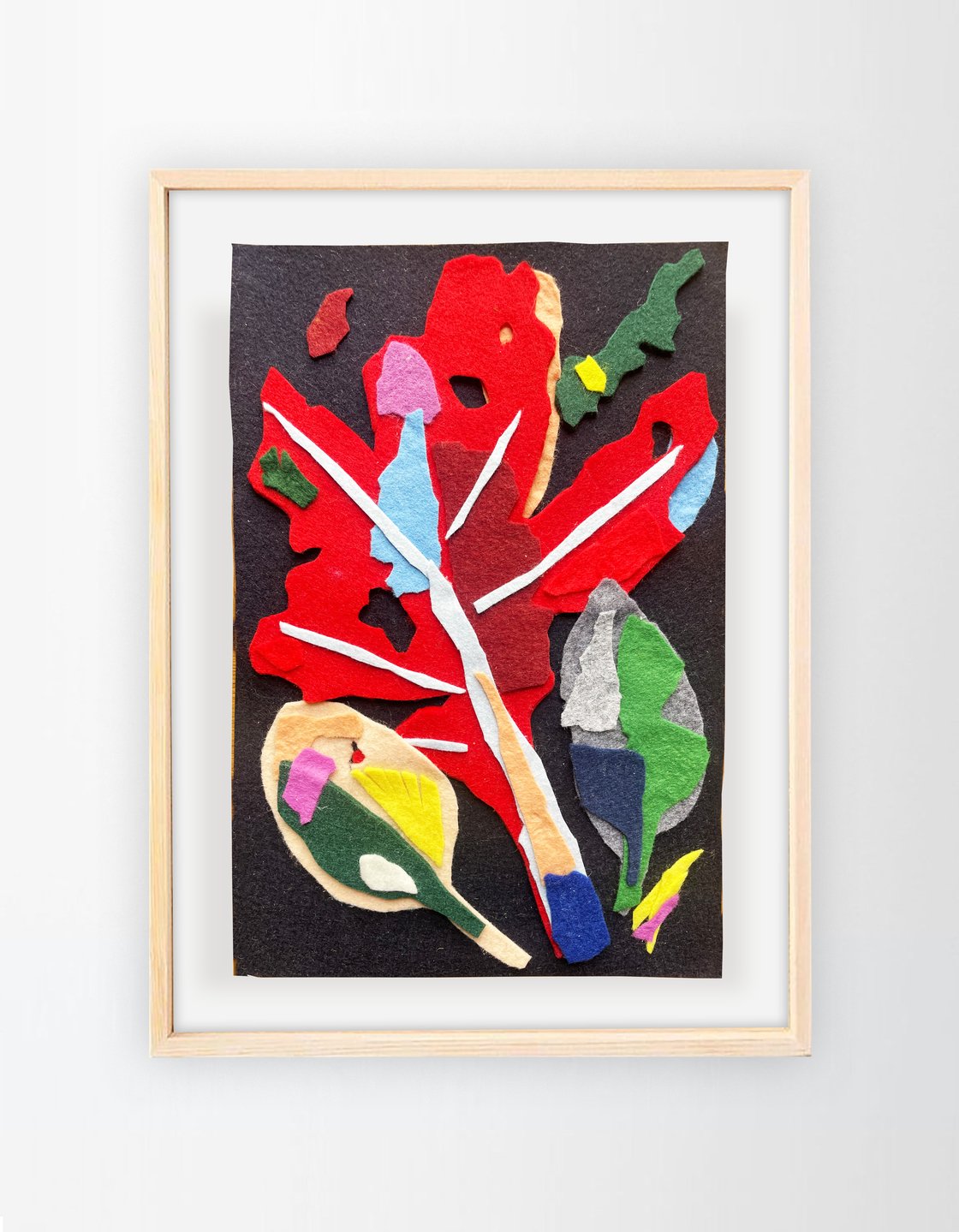 Image of Felt collage 'Foliage 5'